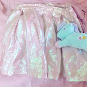 Pink iridescent UNIF skirt